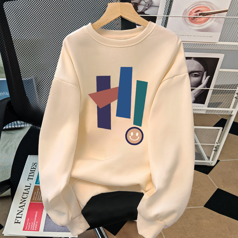 American Ins style age reducing round neck sweatshirt designer wool lining thickened autumn and winter new top suitable for both men and women