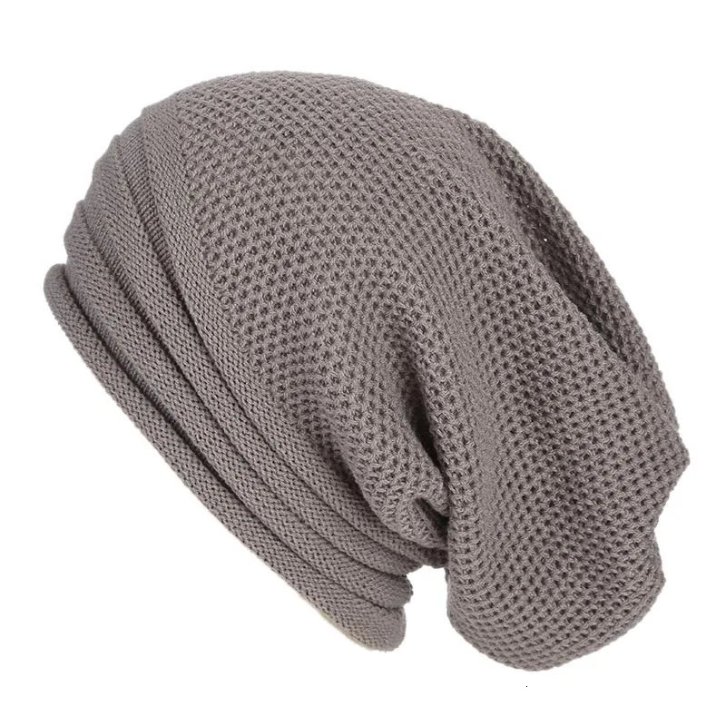 Winter Baggy Slouchy Beanie Hat Wool Knitted Warm Cap for Men Women Beanie Oversized Winter Hat for Skiing cappello uomo 251029