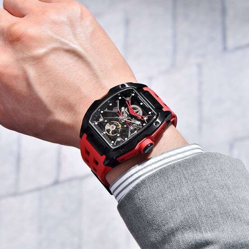 PAGANI DESIGN New Fluorine Rubber Strap 50M Fully Automatic Men's Mechanical Watch PD-YS018