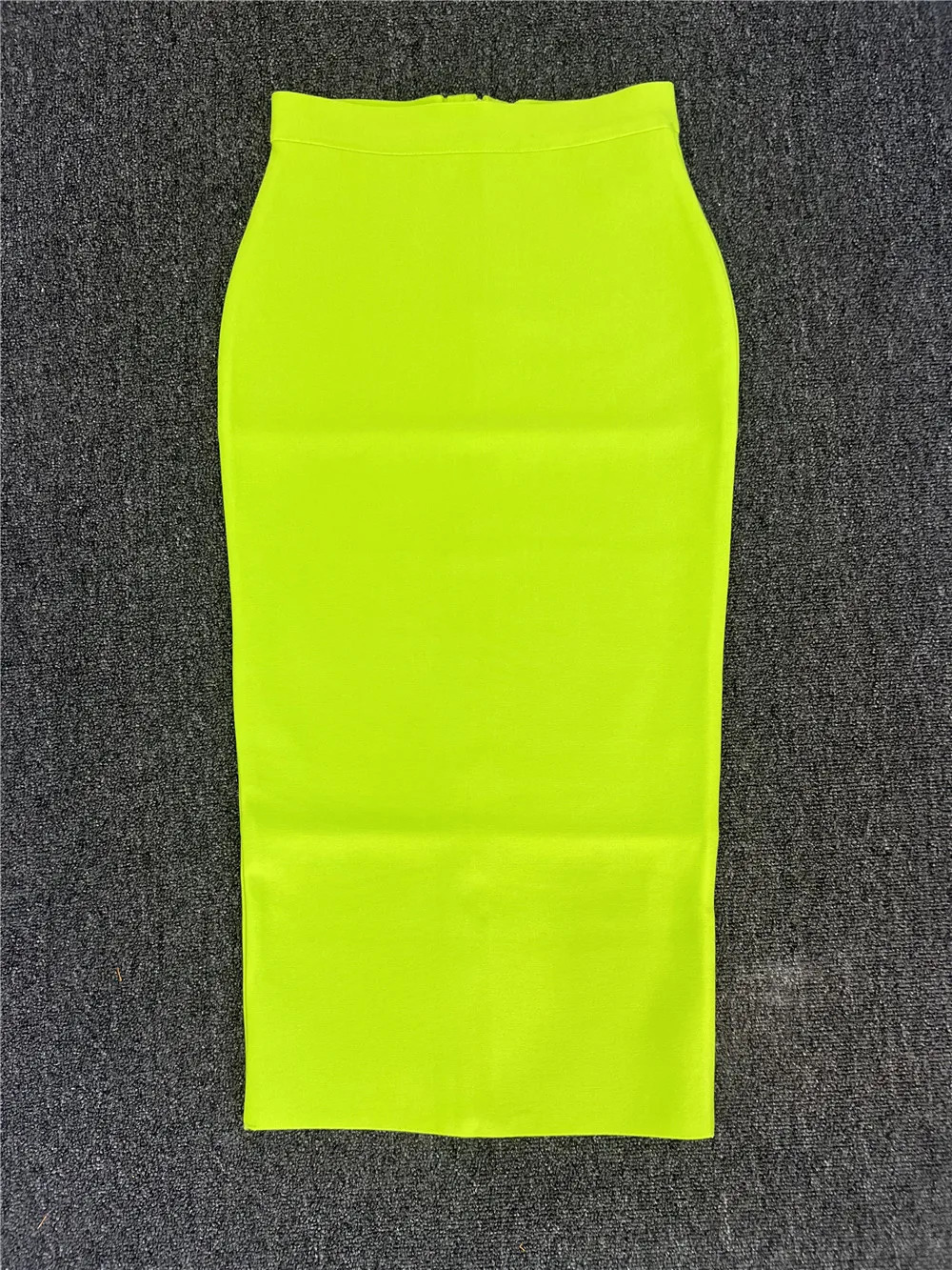 78CM Length High Waist Bandage Skirt Women Elegant High Waist Midi Calf Long Pencil Skirts Office Ladies Formal Party Dress 251028