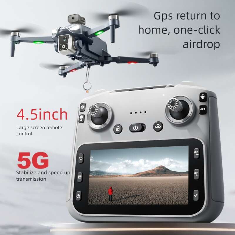 K MAX Drone With Screen Brushless Motor HD Aerial Photography GPS Intelligent Positioning Remote Control Aircraft