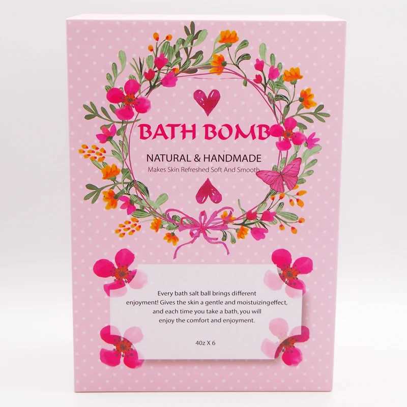 6pcs bath bomb gift box body care spa bathtub is an ideal gift for herhim wife girlfriends birthday or Mothers Day L251029