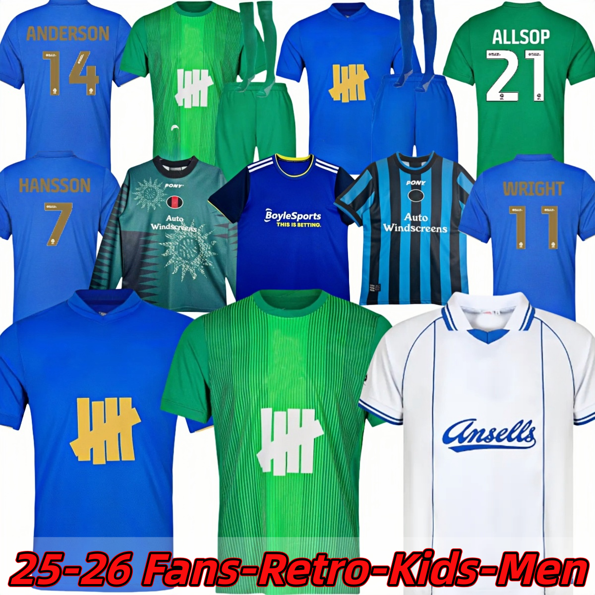 25 26 Birmingham soccer jerseys hird City 2025 2026 Camiseas KLARER JUTKIEWICZ HANSSON WRIGHT DYKES WILLUMSSON kids kit 3XL 4XK