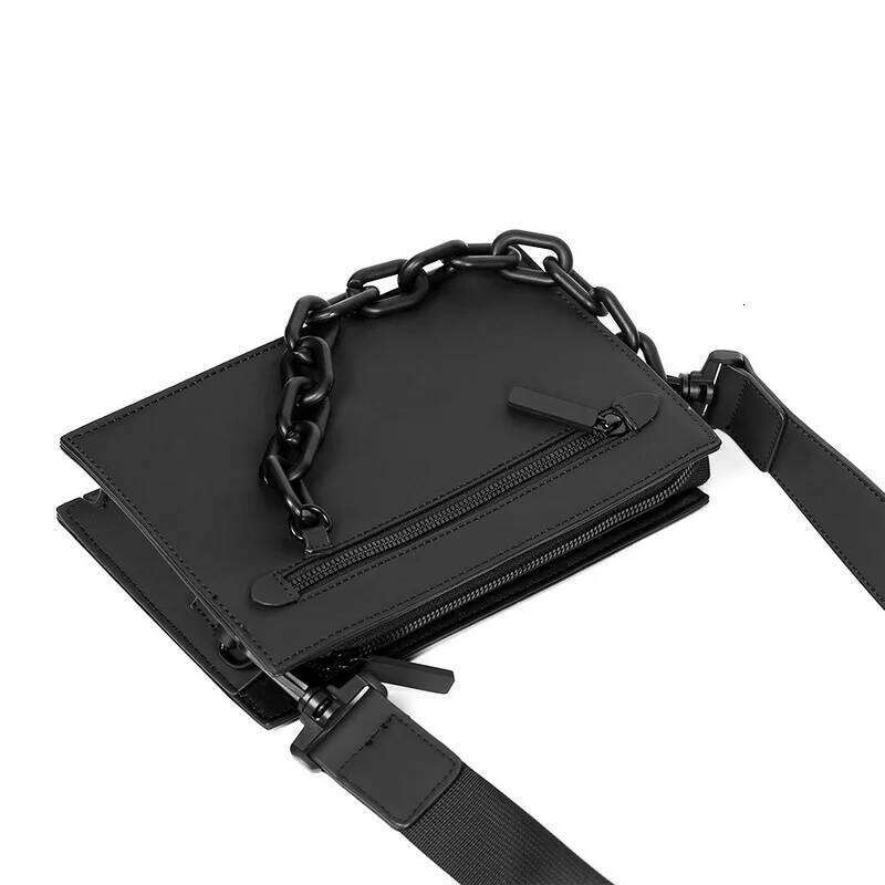 New Men's Box Casual Fashion Designer Crossbody Shoulder Men 2 IN 1 Messenger Square Envelope Hand Bag