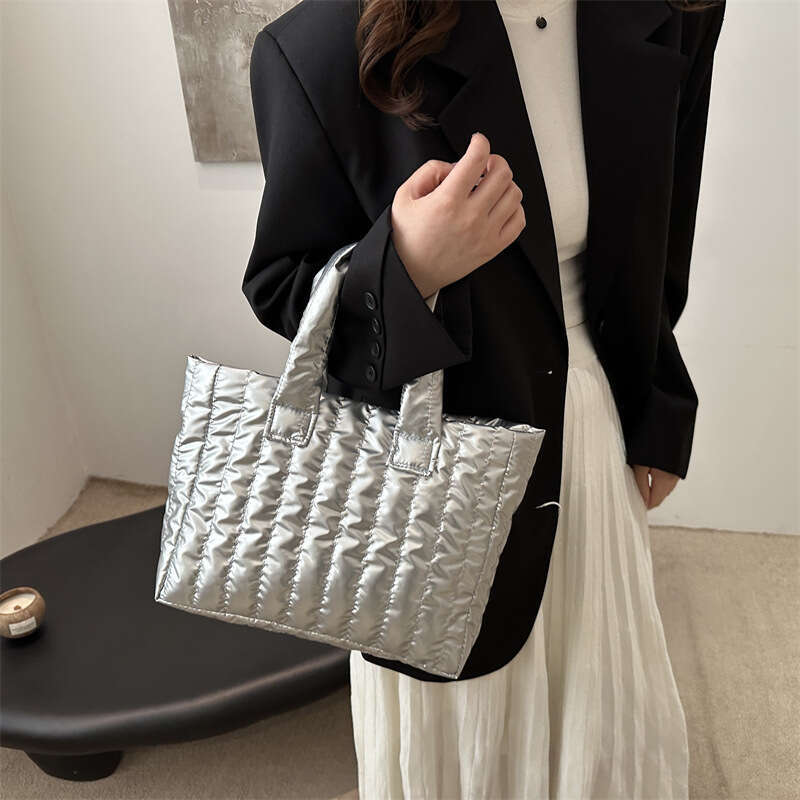 Designer bag 2025 New Fashion Simple Shoulder Large Capacity Trendy Casual Embroidered Cotton Women's Tote Bag