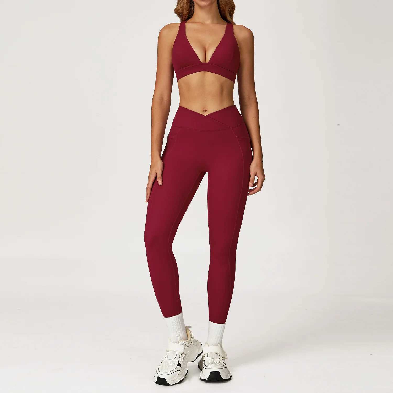 Women Tracksuit Yoga Set 2PCS Gym Workout Clothes for Female Push Up Bra High Waist Leggings Sexy Fitness Sportswear Sports SuitXJ251029