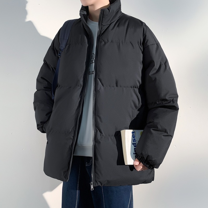 2025 New Winter Cotton Jacket Couple Unisex Loose Stand Designer Jacket Collar Trendy Brand Cotton Coat Plus Size Outerwear Puffer Jacket