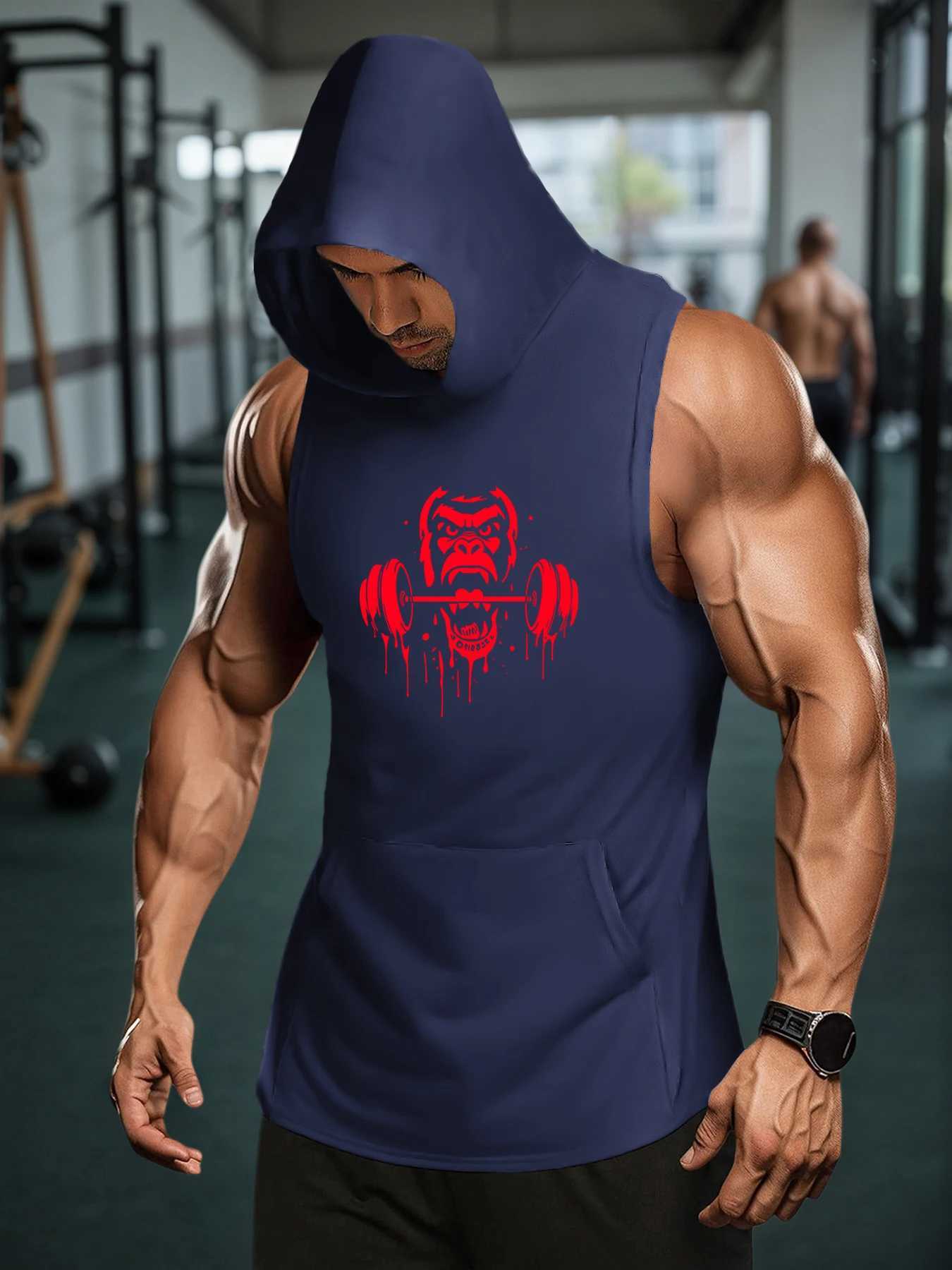 Summer Mens Tank Top Gym Fitness Training Clothing Quick Dry Bodybuilding Sleeveless Shirts Men Fashion Basketball Vest W251029