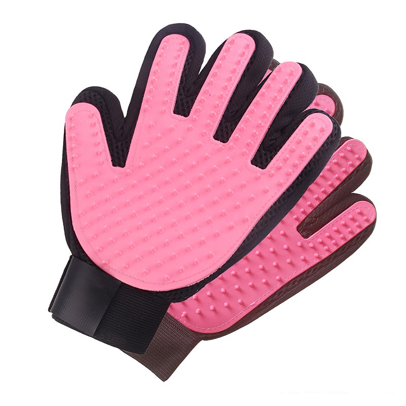 Cat & Dog Grooming Tool : Silicone Pet Bathtub Scrubbing Glove with Massaging Functionality