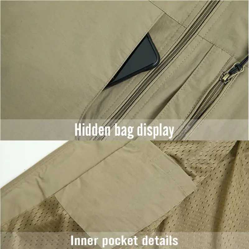 Men Waistcoat Jackets Vest 2025 Spring New Solid Color Stand Collar Climbing Hiking Work Sleeveless with Pocket M6Xl Brand Sale W251029