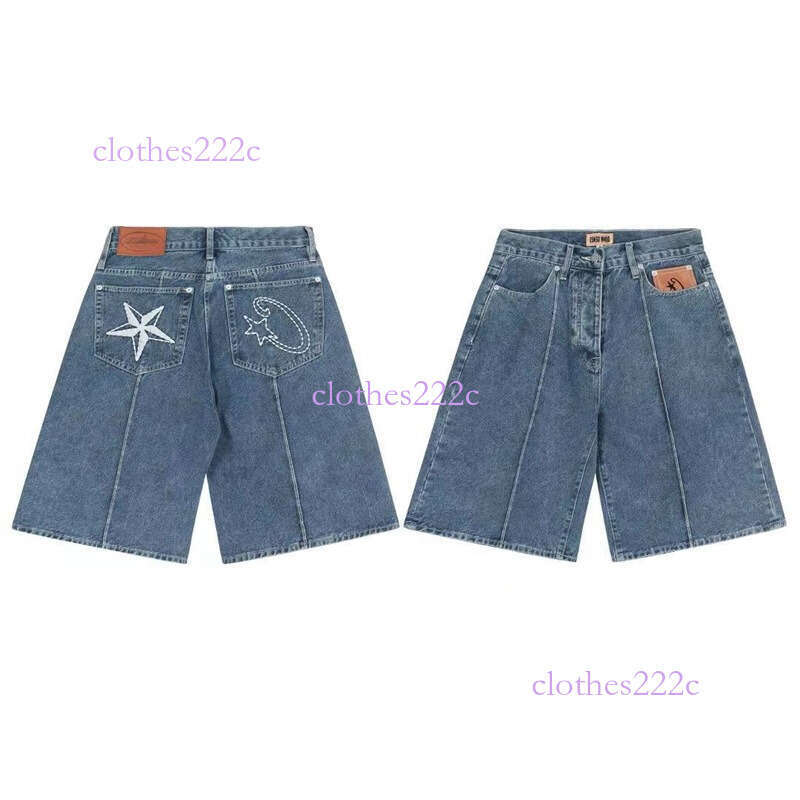 24Ss American Style High Devil's Island Embroidered Jeans Trendy Street Hip Hop Couple Matching