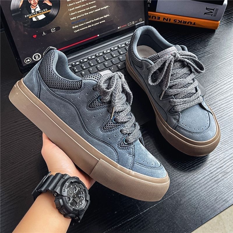 Free Shipping Fashion design Low-top lace-up Skateboard Shoes Sport Casual Shoes for Men
