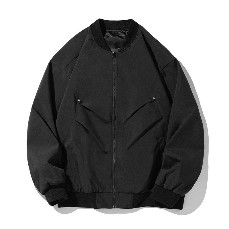 Trendy Brand Baseball Collar Flight Jacket For Designer Jacket Men Spring And Autumn New Loose Fit Versatile Outdoor Functional Short Workwear Jacket