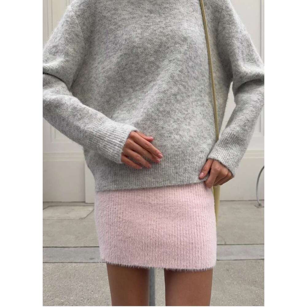 Hirsionsan O Neck Basic Sleeve Sweater Women 2025 Oversized Short Knitted Wool Pullover Female Casual Thick Warm Soft Tops Women Sweater Designer Swea