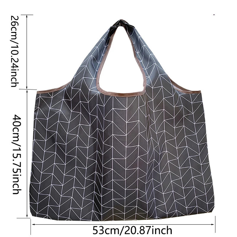 Big Size Thick Nylon Large Tote ECO Reusable Polyester Portable Shoulder Womens Handbags Folding Pouch Shopping Bag Foldable 251029