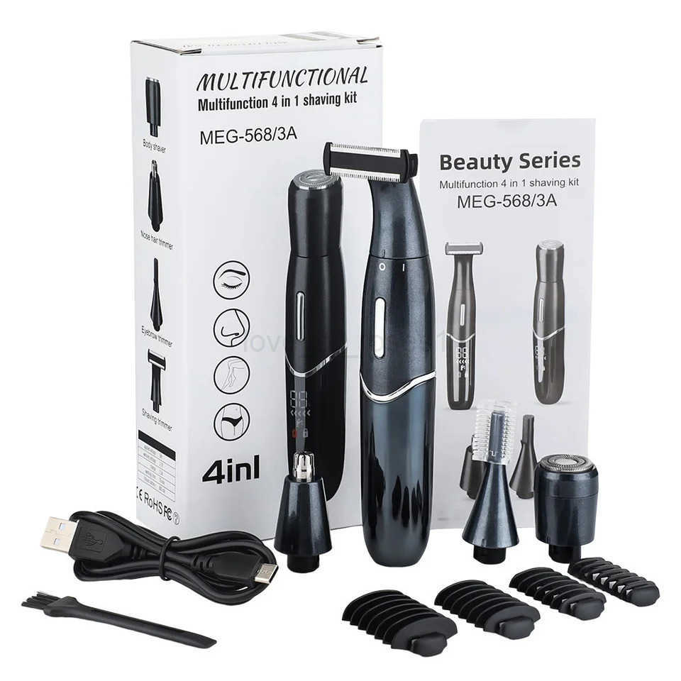 Intimate Areas Haircut Precision Shaver Men Bikini Line Sensitive Razor Balls Eggs Pubic Hair Shaving Trimmer Face Beard Clipper Z251029