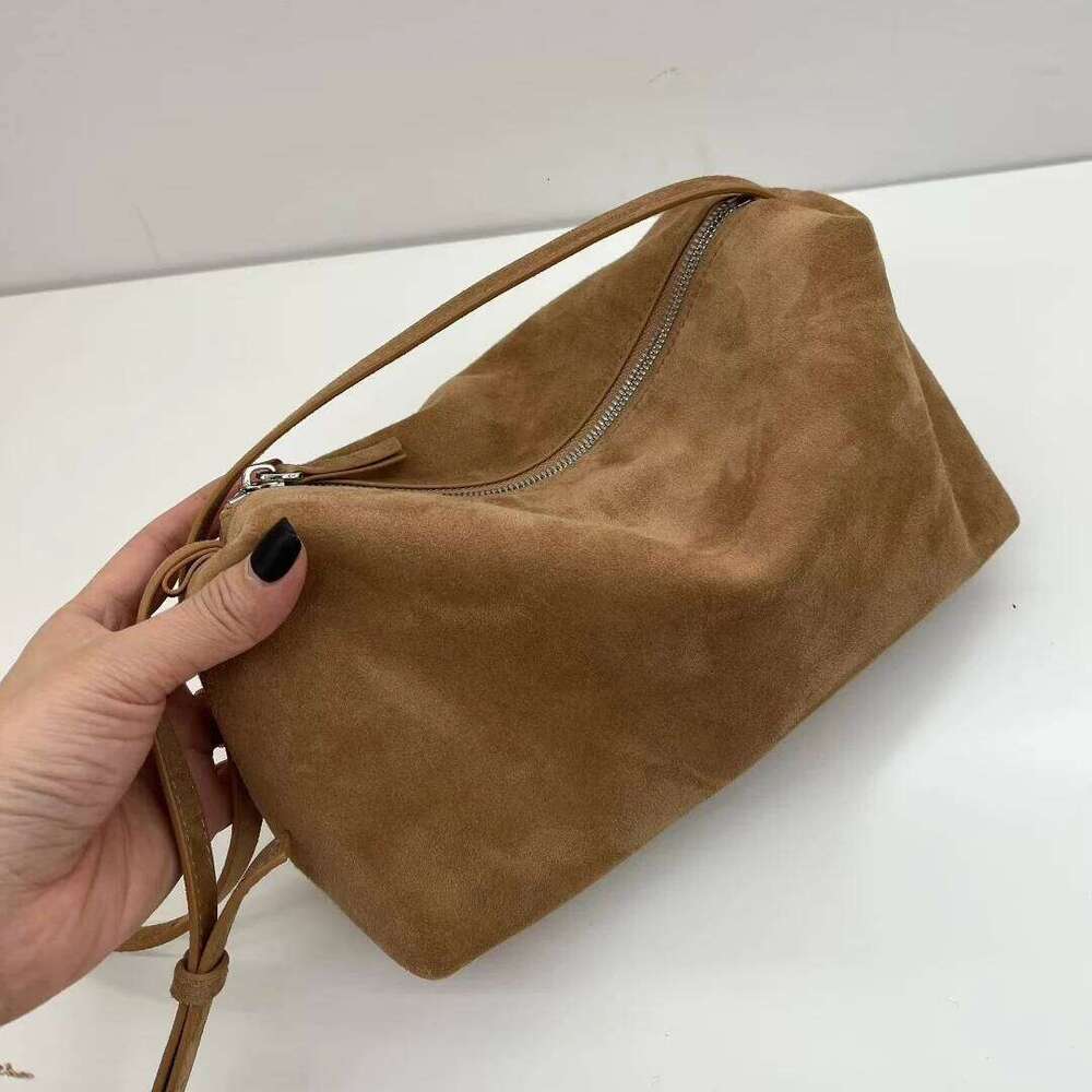Suede Women's Shoulder New Niche Design Frosted Cowhide Vintage Commuting Simple Large Capacity Crossbody Bag Suotong1029