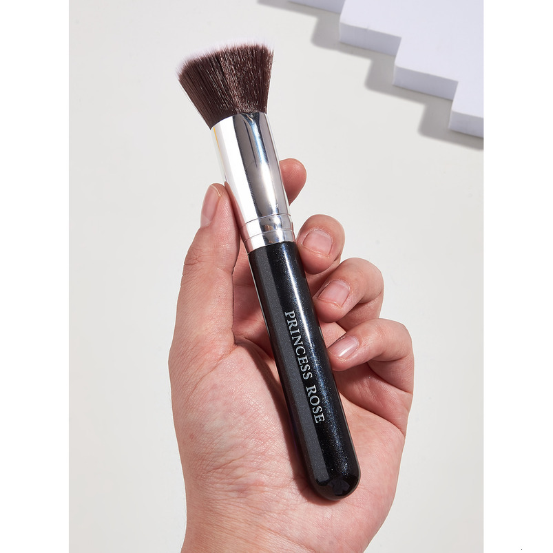 hotselling wooden handle flattop softbristle loose powder brush one brush for multiple uses foundation brush blush brush bb cream brush
