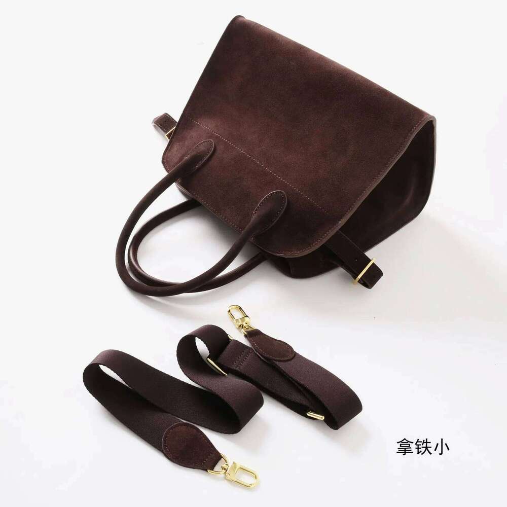 Genuine Leather 25Cm Hand Tote 2025 New Design Cowhide Simple Single Shoulder Crossbody Bag Suede Women's Handbag 251029