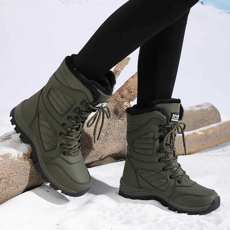 Ladies fashionable snow boots solid color design round toe style ultrafine fiber outer layer fabric lining rubber sole t Z251029