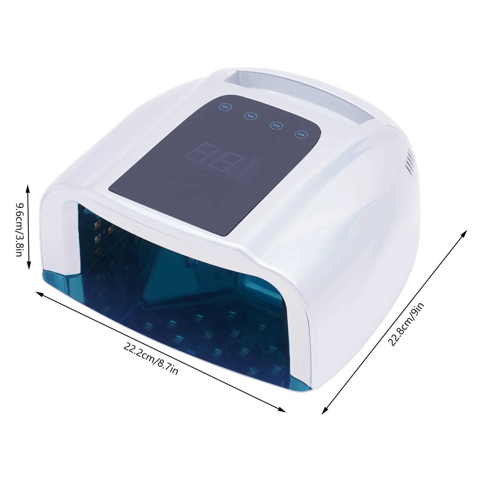 Nail Dryer 96W 42Bead Professional Rechargeable UV LED Portable Cordless Nail Lamp Machine with Removable Stainless Steel J251115