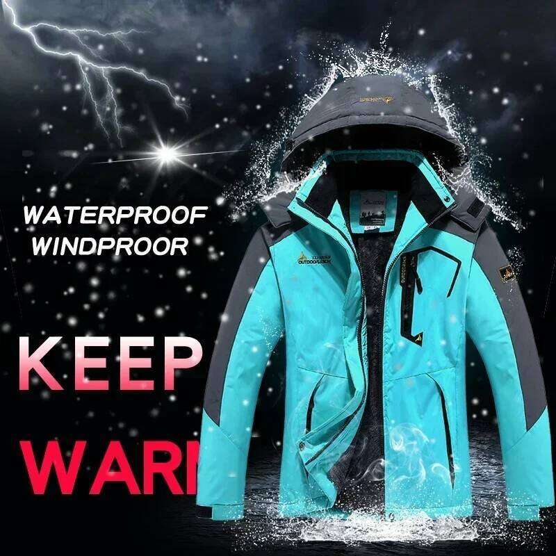 Winter Suit Women Waterproof Snowboard Jacket Pants Warm Snow Coat Mountain Windbreaker Hooded Raincoat Female Ski Outfits Sport
