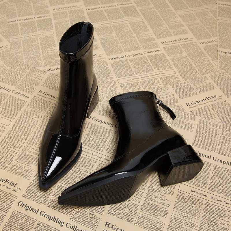 Spring Autumn Vintage Slimming Women Ankle Boots Ladies Concise Low Heel Short Botas Zapatos De Mujerr Z251029