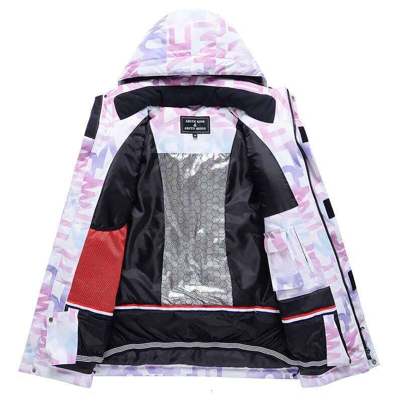 New Fashion Letter Women Ski Suit Winter Windproof Waterproof Snowboarding Jacket And Pants Snow Walking Clothes Female Snowsuit Sport