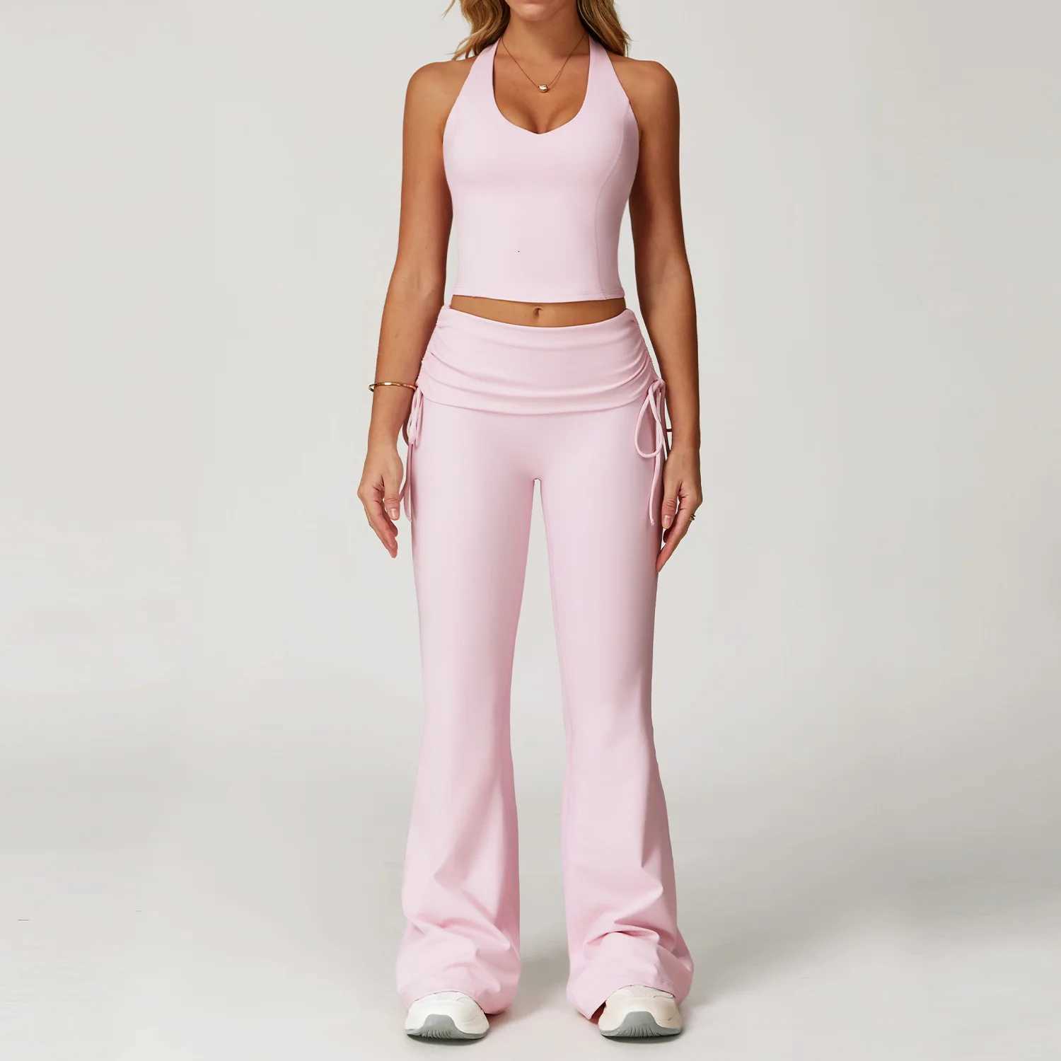 Women Tracksuit Yoga Set 2 Pieces Workout Outfits Fitness Sportswear Gym Clothes High Waist Leggings Sports Bra Athletic WearXJ251029