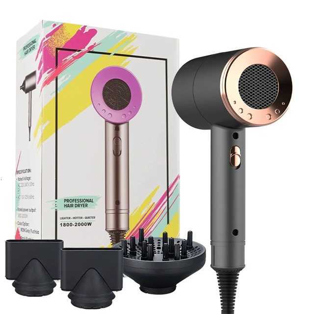 800W Hotel Use Rechargeable Wireless Cordless Hair Dryer Black Plastic Ionic Professional Portable Household Ionic Blow Dryer W251029