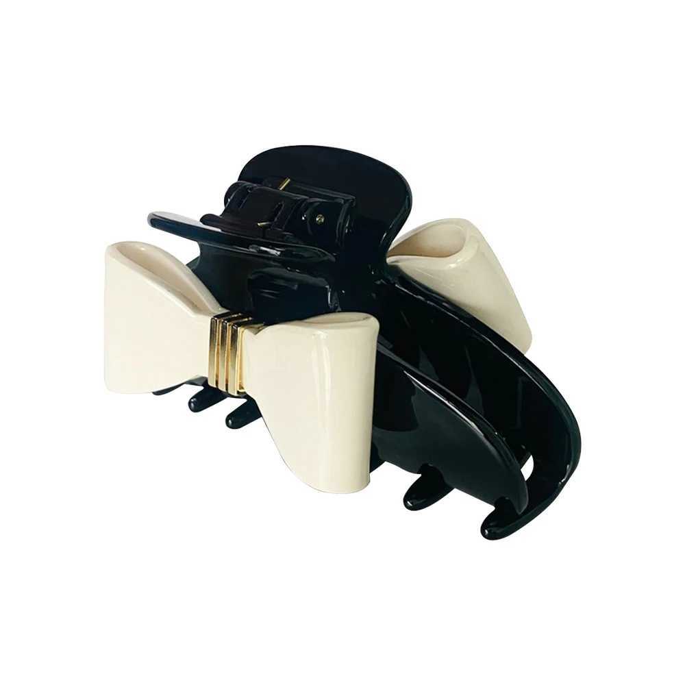 eManco Large Hair Clips Classic Hair Accessories Two Color Ribbon Italian Style Gift for Her Valentines Day Mothers DayW251028