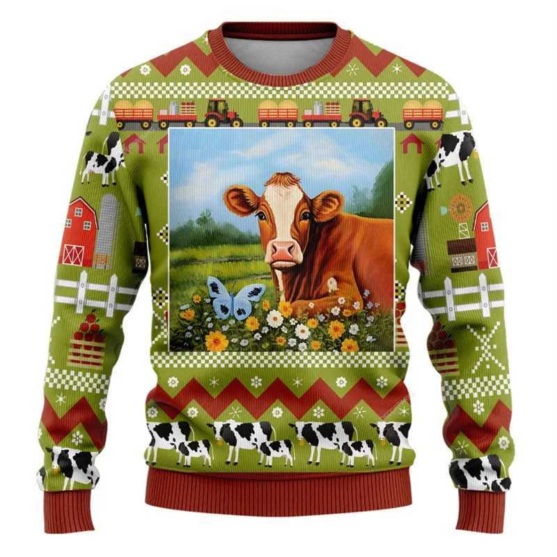 Women Men 3d Print Autumn Winter Pullover Cartoon Pattern Men Clothing New Casual Daily Wear Sweatshirts J251029
