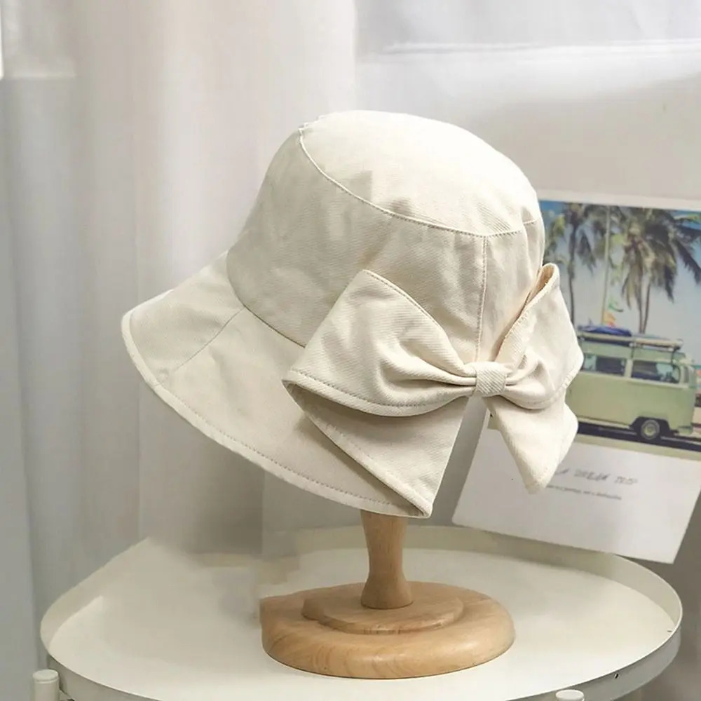 Women Cotton Fabric Cotton Bucket Hats High Quality 10 Colors Unisex Women Summer Hat Sunbonnet Cap Outdoor Fisherman Hat 251029