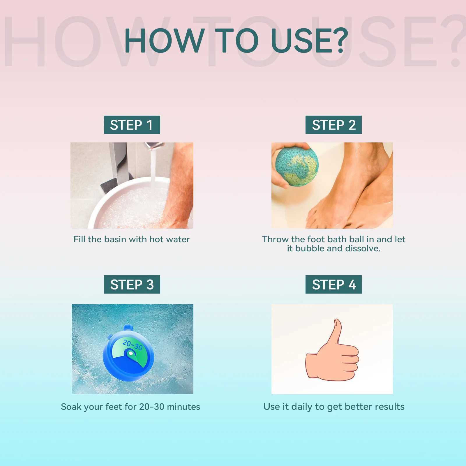 Lavender Foot Bath Ball Bubble SPA Long Lasting Fragrance Relaxing Scent Repair Dryness Deep Clean Body Stress Relief Bath Balls L251029