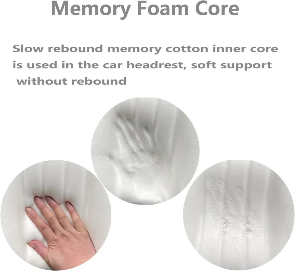 Memory Foam Car Neck Pillow With Washable Pillow Case Provides Comfortable Neck Support For Driving And Traveling 251029