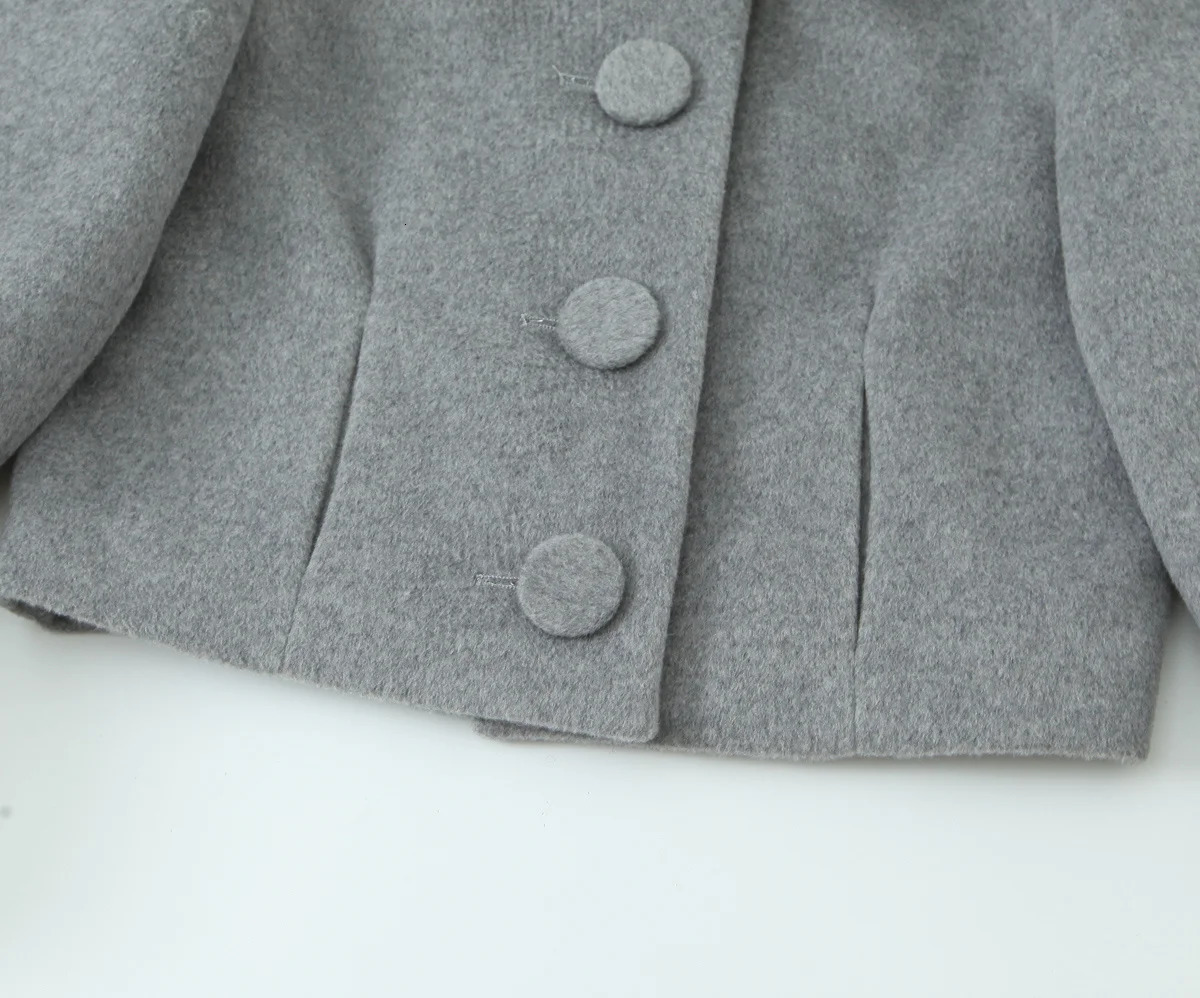 HH Women SingleBreasted Long Sleeves Artificial Fur Pocket Fashion JacketSide Zipper Autumn Casual Shorts Set 251029