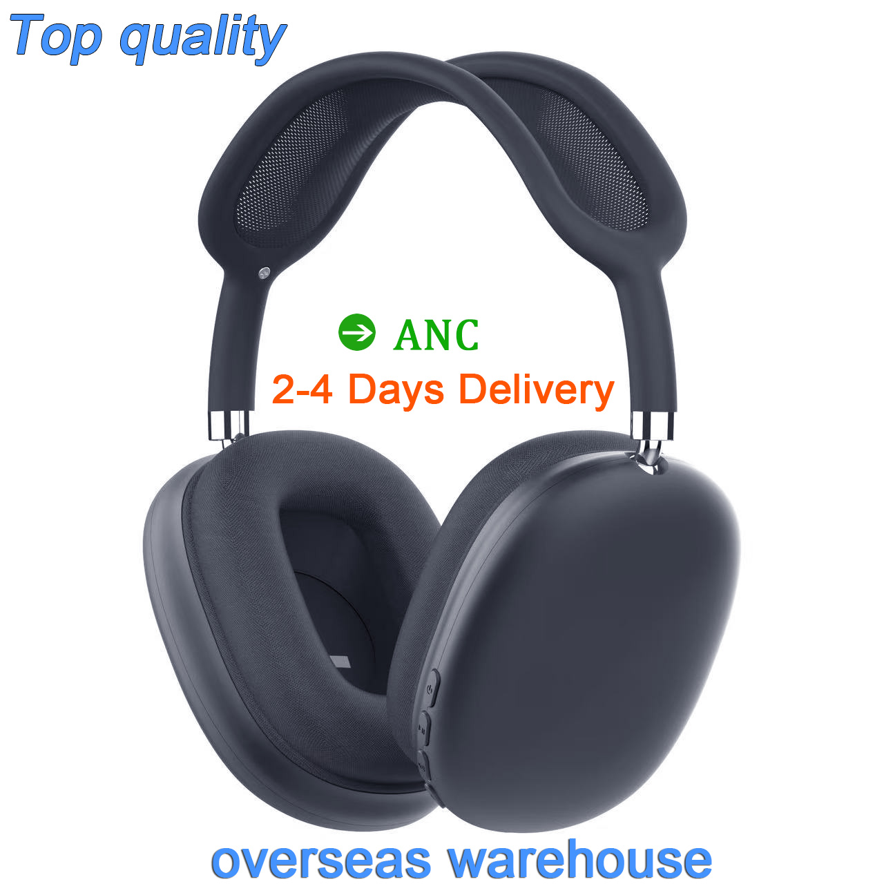 USA Stock Headband Pods Pro Max USB-C headphone earbuds Wireless earphones Computer Gaming Headset Metal AirPro max Bluetooth Headphones Active Noise Cancelling