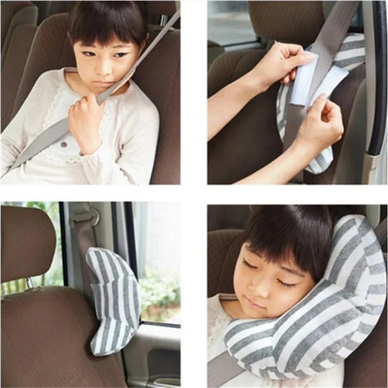 1pc Children Neck Headrest Cushion Car Seat Belts Pillow Kids Shoulder Safety Strap Protection Pads Support Car Styling Cartoon 251029