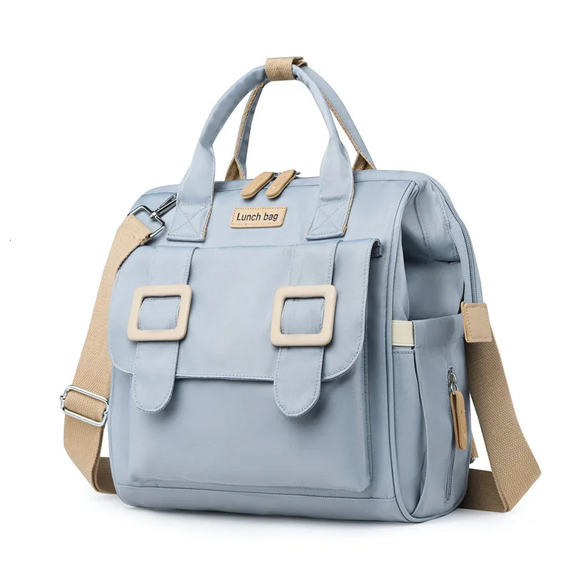 doublelayer lunch bag large capacity portable ice pack leak proof portable expandable lunch bag picnic bag 251029