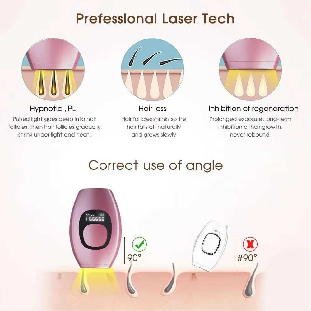 999999 Flashes Bikinis IPL Pulses Epilator Painless Laser Hair Removal Facial Professional Depilator Devices LCD Display J251117