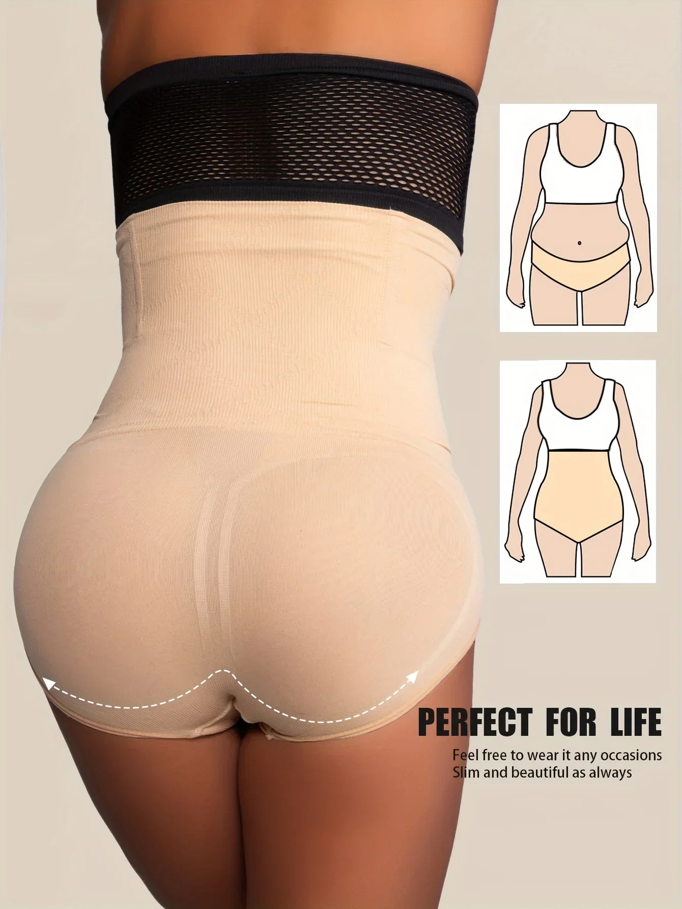 Slimming Shapewear for Women Tummy Control High Waist Trainer with Butt Enhancer 251029