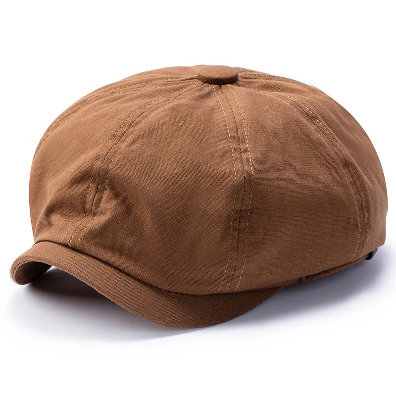 Oversize Big Head Mens sboy Flat Cap 100 Cotton Gatsby Hats Dad Plain Ivy Caps Golf Cabbie Hat Women Octagonal Berets 251029