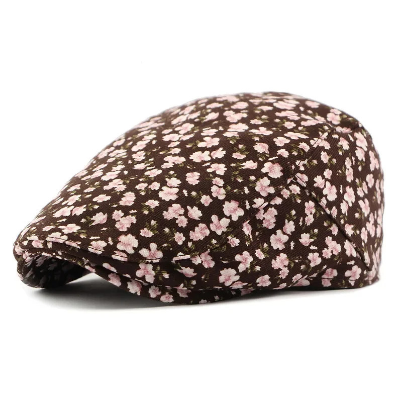 Spring and summers corduroy Print sboy Caps Flat Peaked Cap Girl Women Painter Beret Hats 119 251013