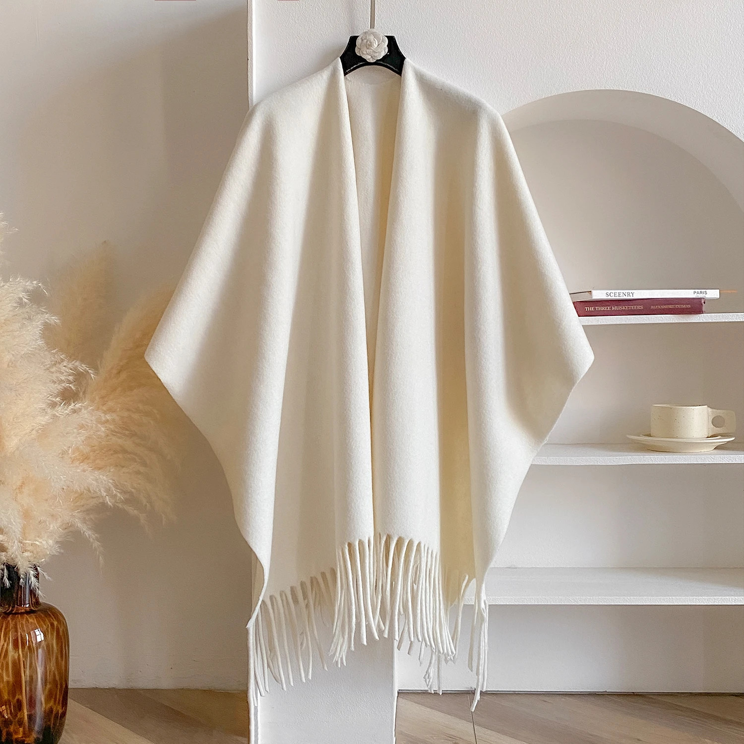 Winter Women Poncho Warm Shawl Double Sided ner Thickening Blanket y Scarf Female Cloak Cashmere Cape Stole 251013