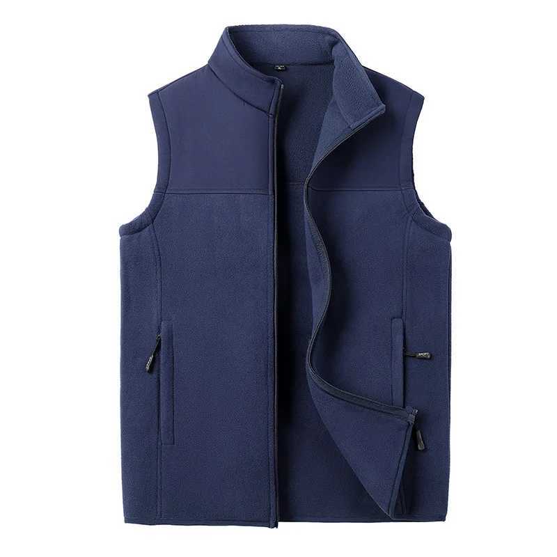 Mens Vests Casual Winter Fleece Warm Waistcoats Fashion Thermal Vests Sleeveless Jackets Windbreaker Vests Clothing W251029