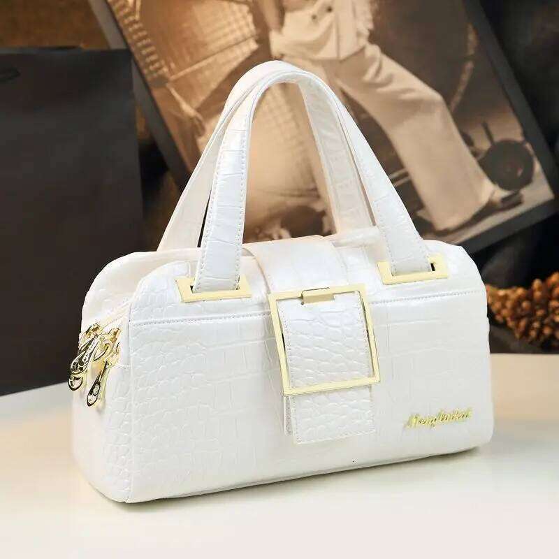 Designer Bags Fashion Leather Women's Bag 2025 New Alligator Grain Shoulder Large Capacity Handheld Pillow Bags For Women Hot Selling