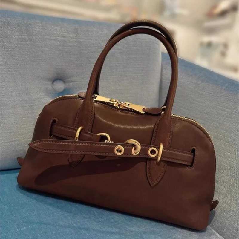 Luxurious Coffee Brown Handbag Wen Leather Belt Large Capacity Shell Shoder Bag Ladies High End Cmute Luxury Crossbody Bag New1 D251029