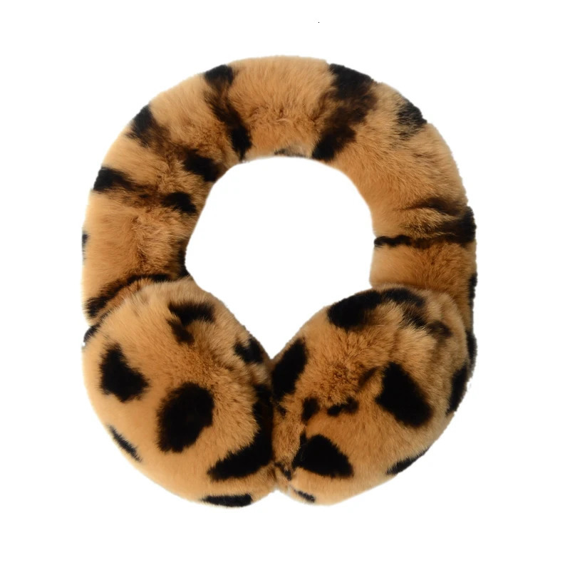 Natural 100 Rex Rabbit Fur Earmuffs Women Fashion Men Warm Russia Winter Real Fur Earmuffs Children Ear Cover fur Earlap Girl 251029