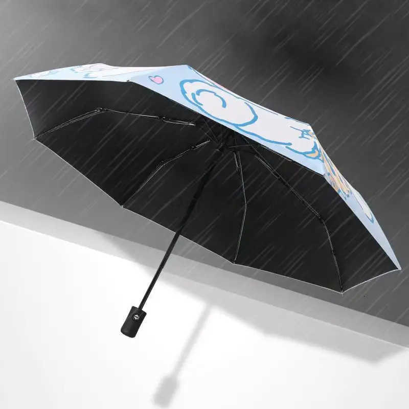 Sanrio Sanrio Cinnamoroll Umbrella Sunscreen UV Protection SunnyAndRainy Dualuse Folding Automatic Black Coating Bumper Cloth umbrella L251029