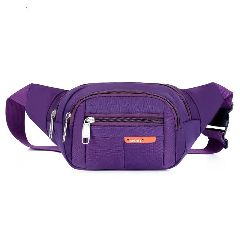 Outdoor Waist Bag Waterproof Waist Bum Bag Running Jogging Belt Pouch Zip Fanny Pack Mobile Phone Bag Oxford Cloth Chest Bag 251021